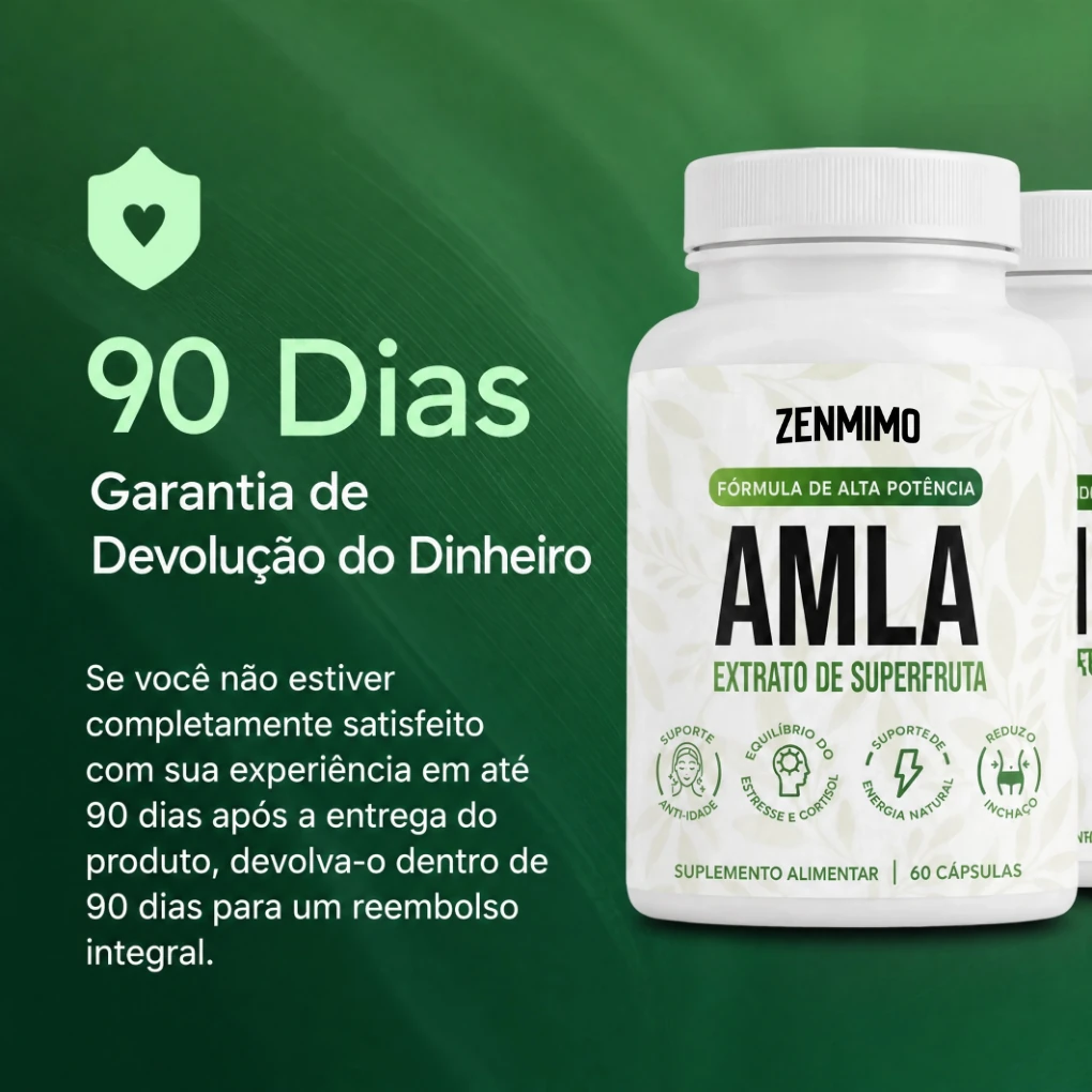 Garantia de devolução do dinheiro em 90 dias